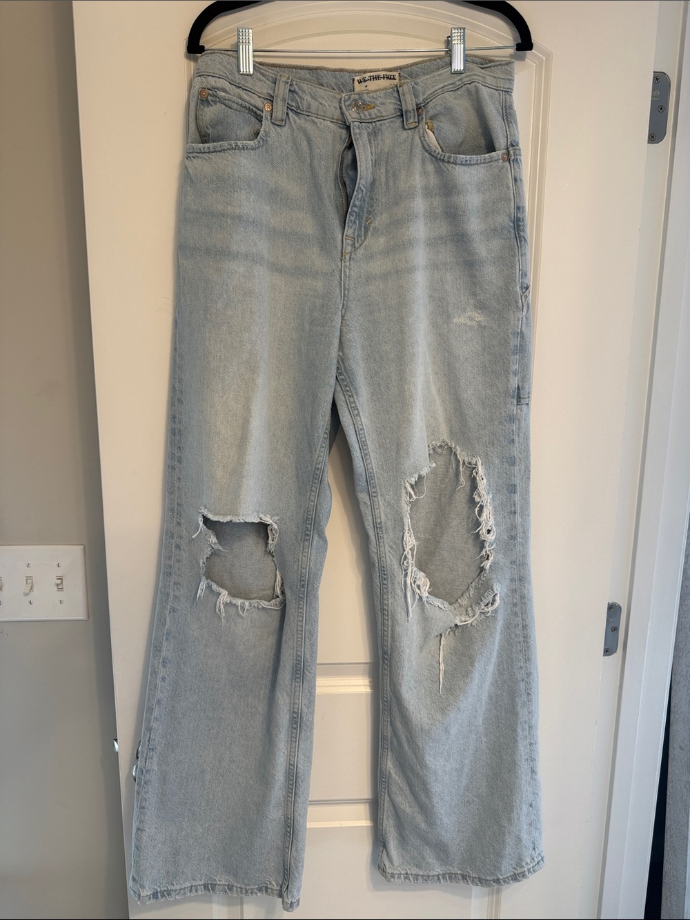 Free People Tinsley Baggy High Rise Jeans Denim Wide Leg We The Free Ripper